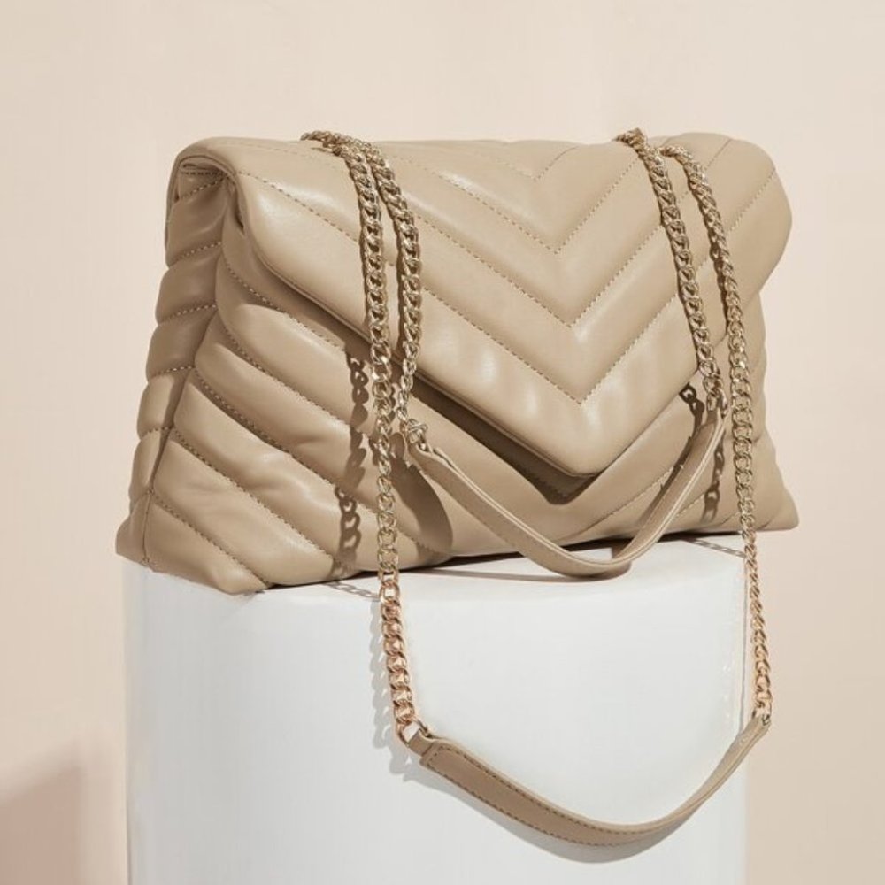 BLACK / TAN / CARMEL ELEGANT CHIC BAG - Picture 14 of 15